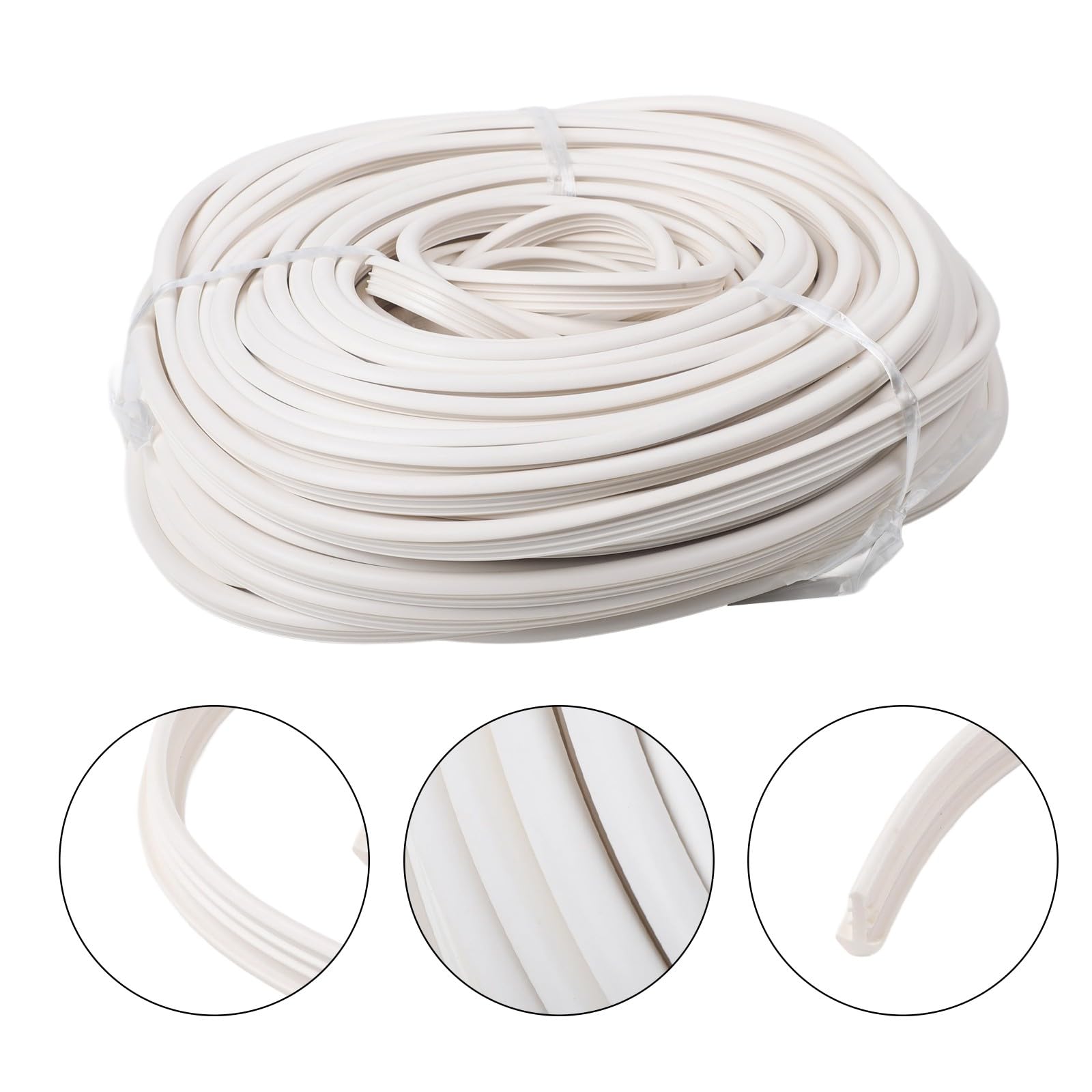 Pool Liner Lock - Retenedor de cuentas de plástico en forma de T de 120 pies para piscinas en el suelo y sobre el suelo, blanco, paquete de 1 o 3