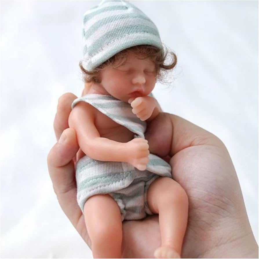 ミニチュアシリコンベビー11cm Amazon.co.jp: ミニシリコンベビードール、リアルな生まれ変わった人形