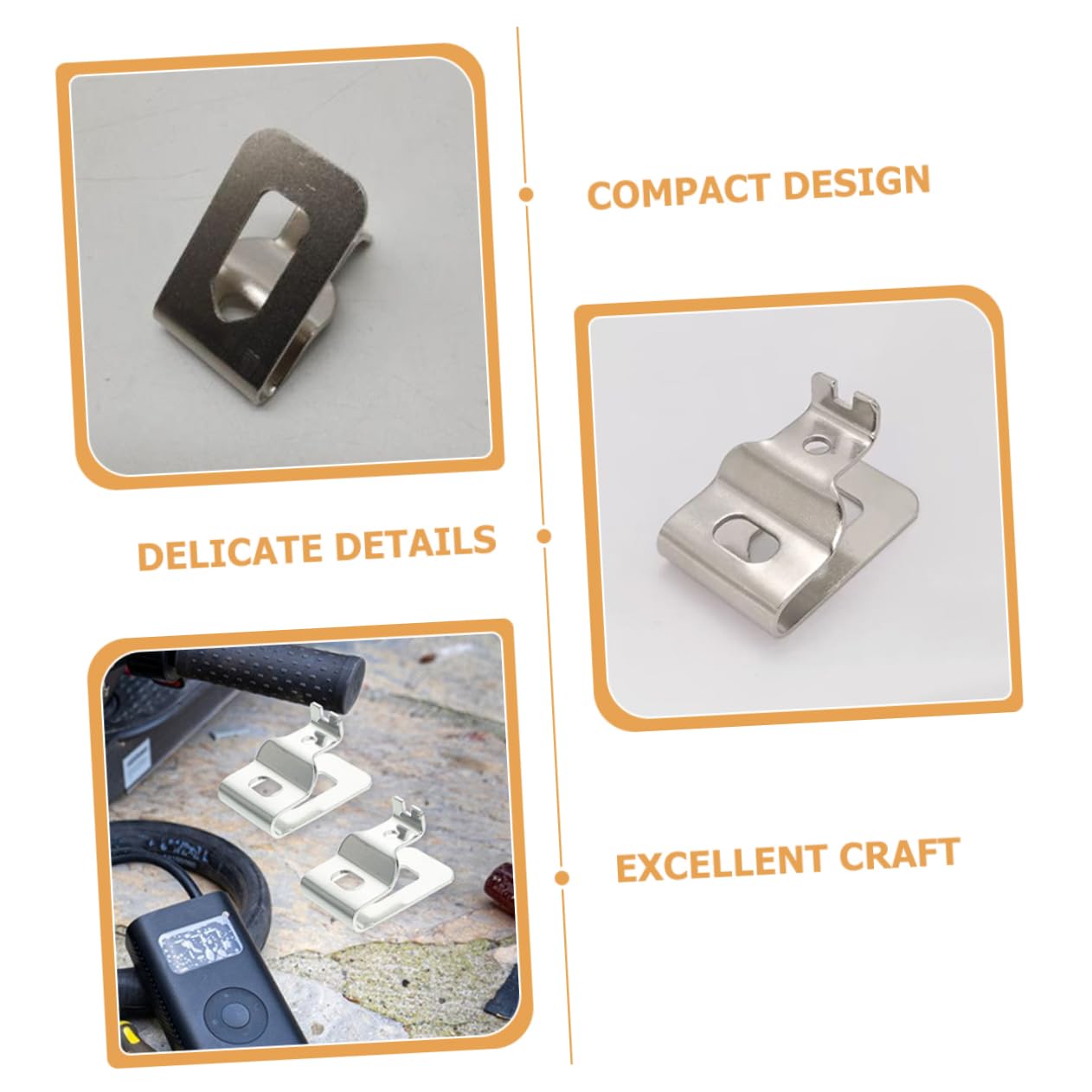 3 Set Fibbia Della Vita Utensile Custodia Per Attrezzi Con Clip Da Cintura Bretelle Della Cintura Degli Attrezzi Attrezzo Chiave Gancio Argento Acciaio Inossidabile 8 Pezzi*3