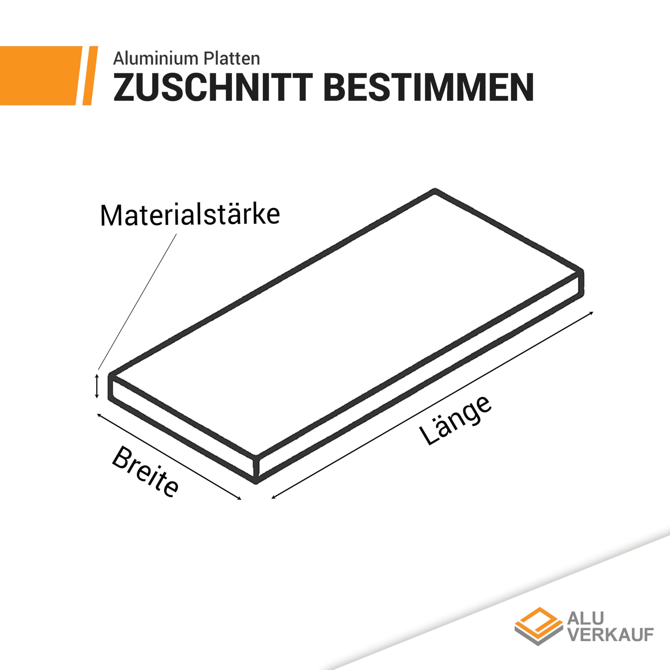 Alu-Verkauf Aluminium Platte roh - Aluplatte Zuschnitt nach Maß - Alu Blech 10mm - Abmessung 100mm x 200mm - Weitere Maße wählbar - Ideal für Werkstatt, Modellbau & DIY