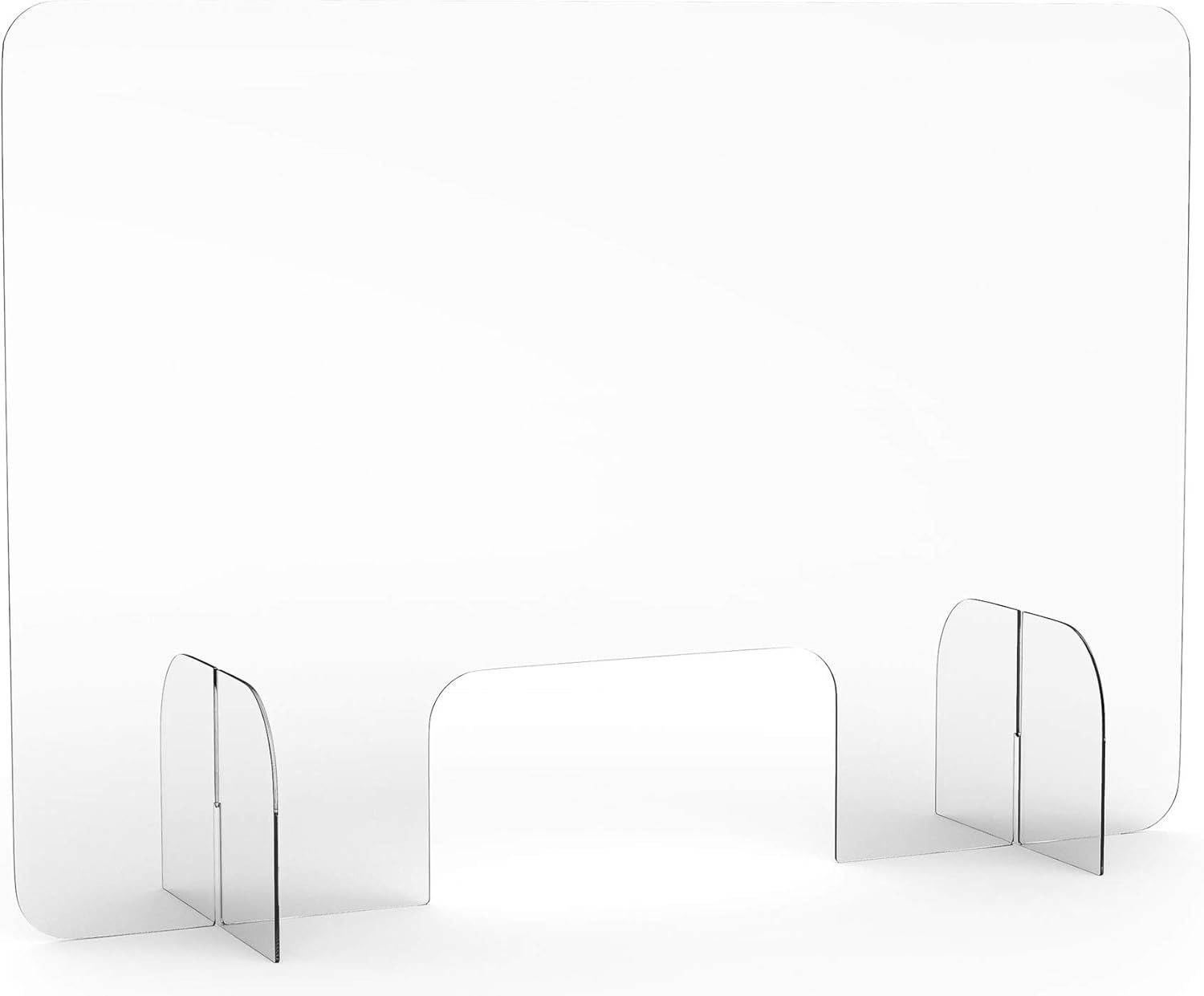 Plexiglass Sneeze Guard Shield for Counter Freestanding Plastic