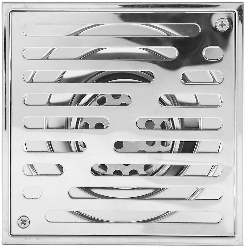Zerodis Stainless Steel Floor Drain, Square Anti odor Bathroom shower drain cover - Image 4