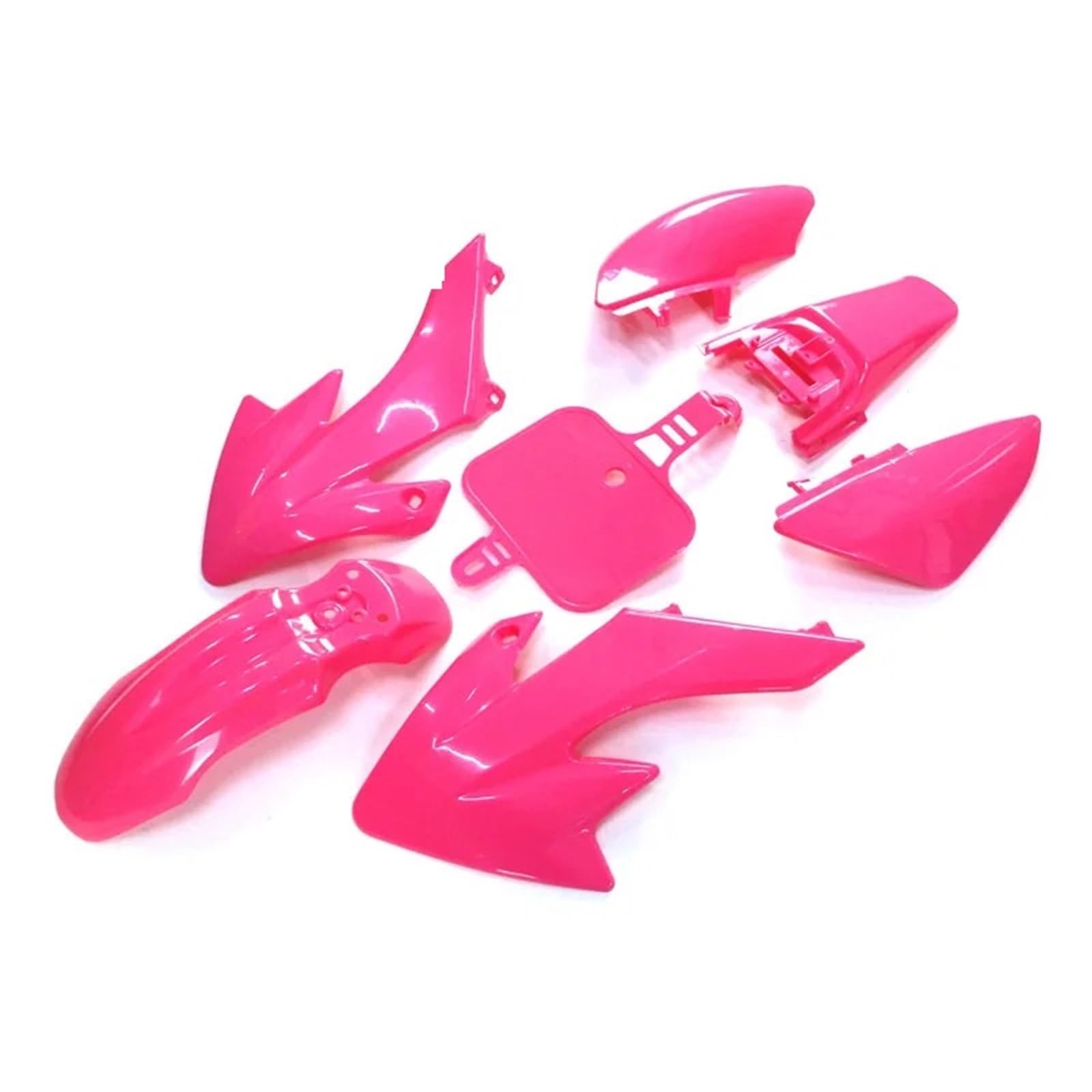 DGHBNP Motorbike Cowls Fit For XR50 CRF50 50cc 70cc 90cc 110cc 125cc 140cc 150cc 160cc Pit Dirt Trail Bike Fairing Fender Kits Hump Tail Fairing(Pink)