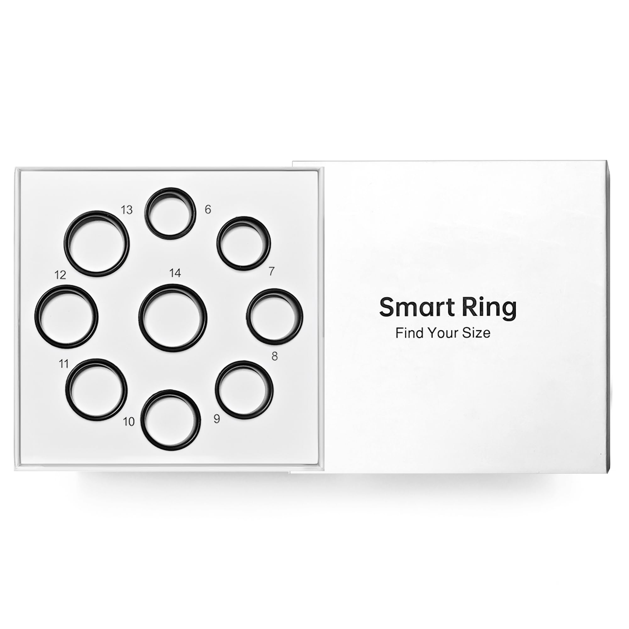 Sizing Kit 2.0 – Measure Before You Buy – Choose from 9 Sizes (6 to 14) – Find Your Ideal Fit for The Smart Ring – Only Compatible Smart Ring