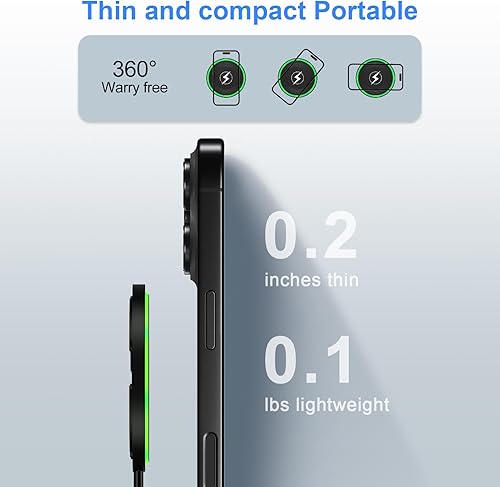 Miniatura 5 de Cargador inalámbrico S25, cargador inalámbrico de carga rápida para Samsung Galaxy S25Plus S25 S24FE S23 S22 S21 S20 S10, cargador de teléfono