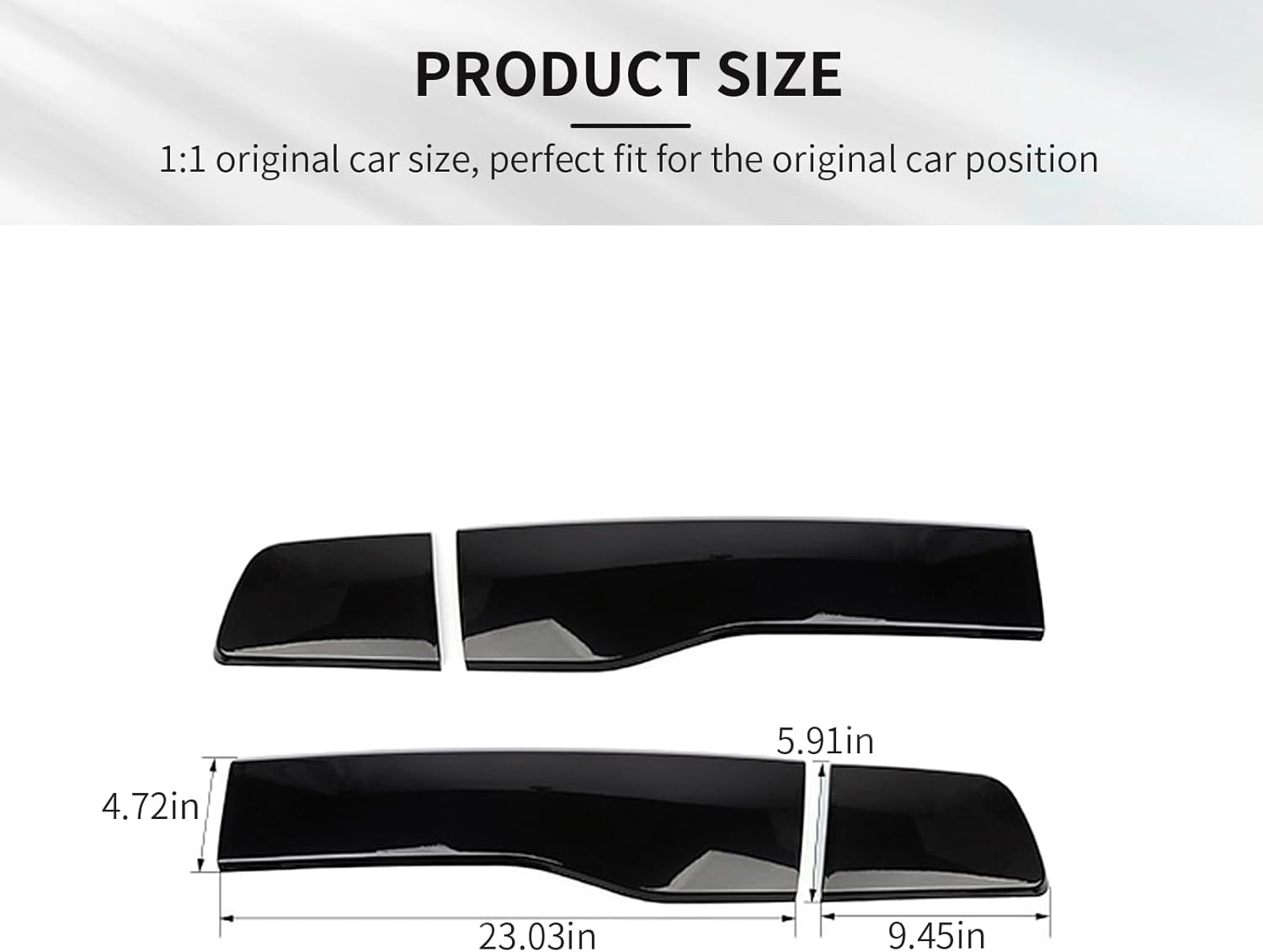 for Charger Tail Light Covers, Smoked Rear Light Lamp Guards Trim Compatible with 2011-2014 Dodge Charger Exterior Accessories, Smoke Black