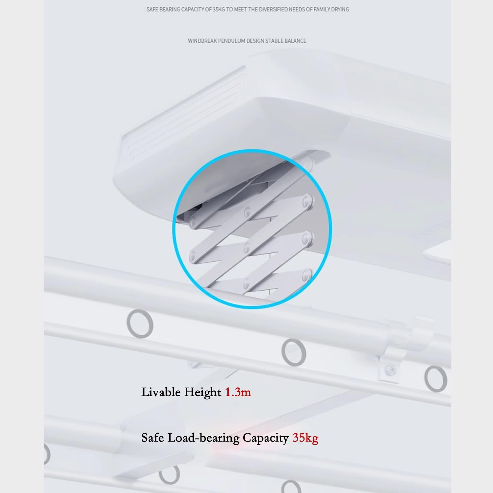 Stendino Appendiabiti Elettrico Sollevamento remoto Appendiabiti telescopico Automatico for Uso Domestico Appendiabiti for Balcone Interno Stendibiancheria da Interno