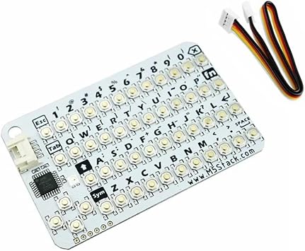 CardKB V1.1 Mini 50-Key QWERTY Keyboard Unit with ATMega8A MCU, RGB LED, Programmable for UIFlow MEGA8A