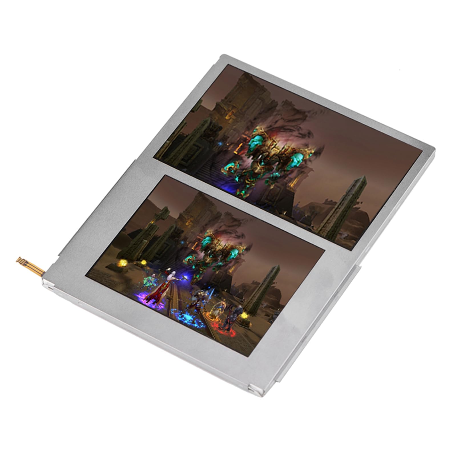 PUSOKEI Schermo LCD Compatibile con 2DS, Display HD Superiore e Inferiore di Ricambio Schermo sostitutivo 2DS, Resistente all'Usura e alla Pressione, Accessori di Gioco