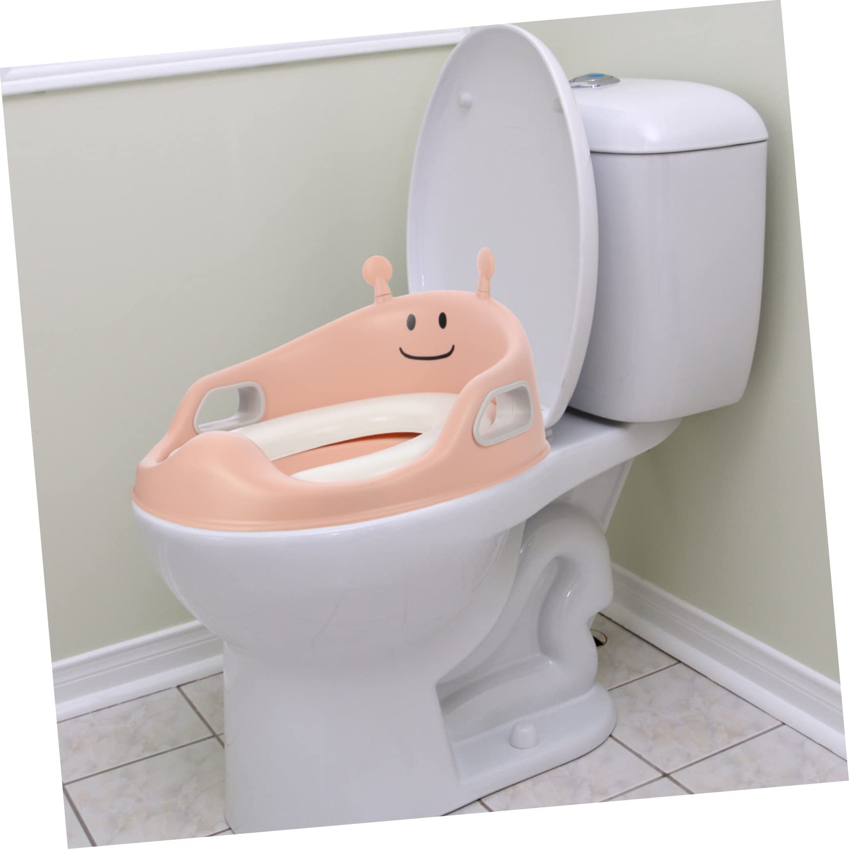 TOYANDONA Asiento Ergonómico Para Entrenamiento De Orinal Asas De Agarre Para Orinal En Casa Fácil Instalación Para Inodoros De Niños Pequeños.