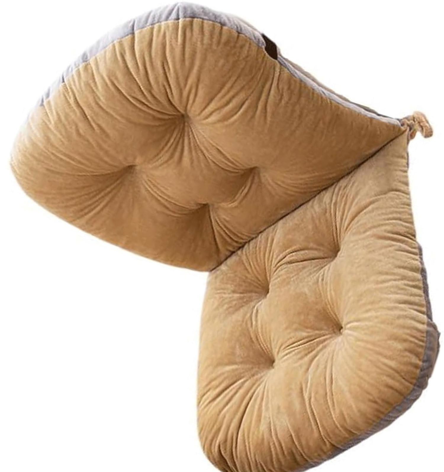 Coussin de dossier avec attaches Rüceil 45x80cm pour stabiliser l'assise des chaises de jardin D2