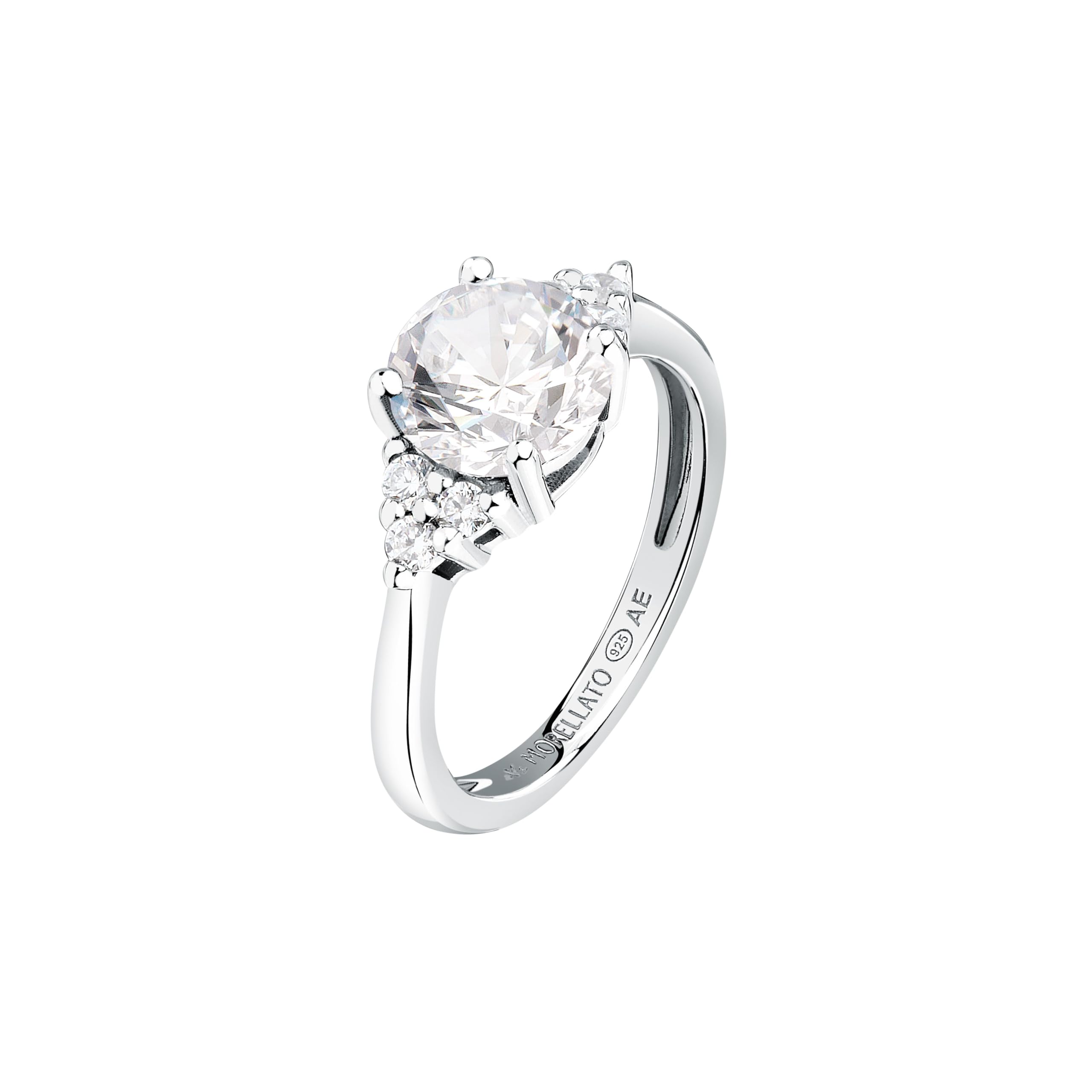 Morellato Anello Donna in Argento 925% riciclato con Zirconi, Collezione TESORI, Regalo Anniversario