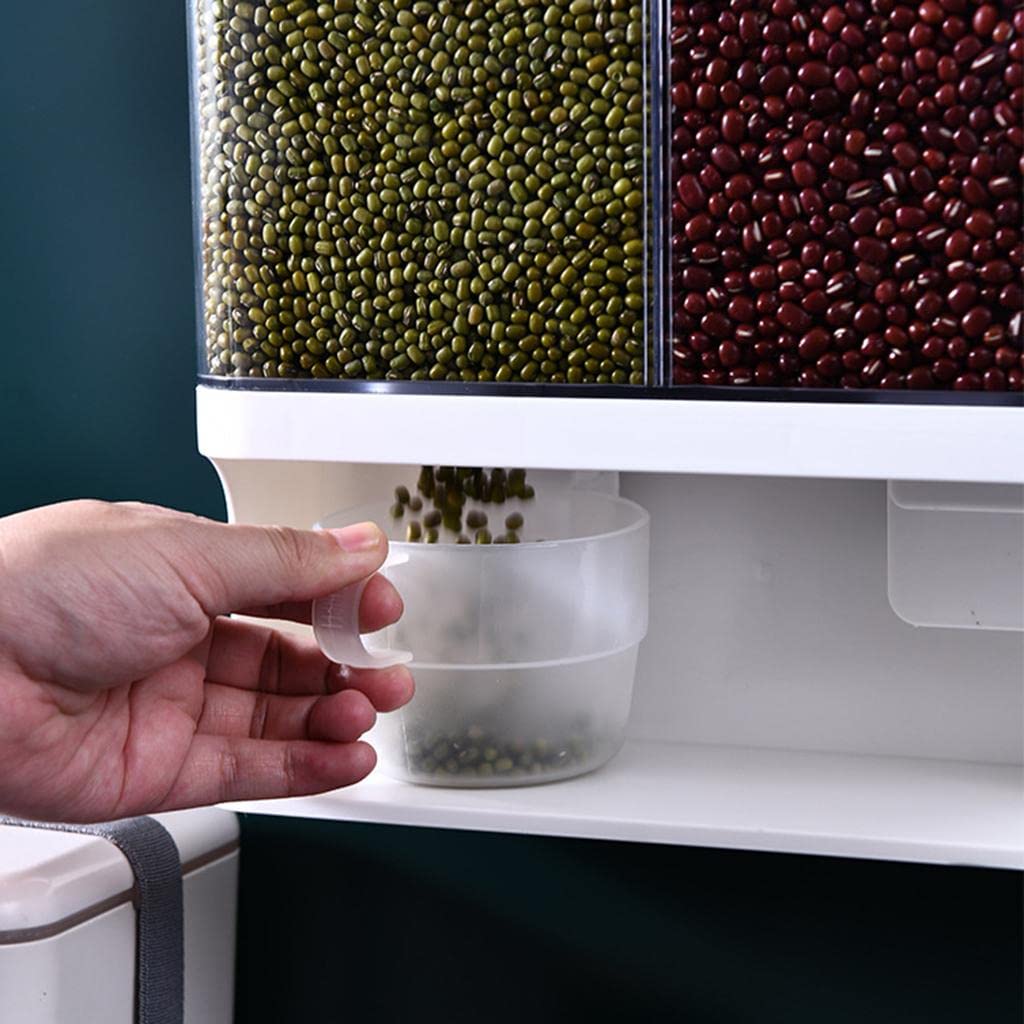 Vorratsbehälter Getreide Spender Lebensmittelbehälter Aufbewahrungsbox Lebensmittelspender Aus Lebensmittelechtem mit Großem Fassungsvermög, 3000ML