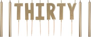 Golden Age 30th Birthday Gold Pick Candles - 4