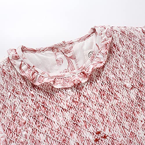 Pettigirl Girls Smocked Floral Dresses Maxi Birthday Sundress Hand Smocked Bodice Dress Size 2 3 4 5 6 8 10 123