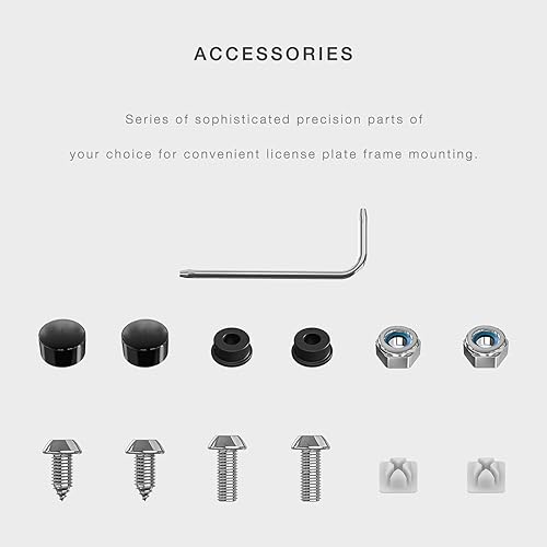 Miniatura 7 de Marco de matrícula negro