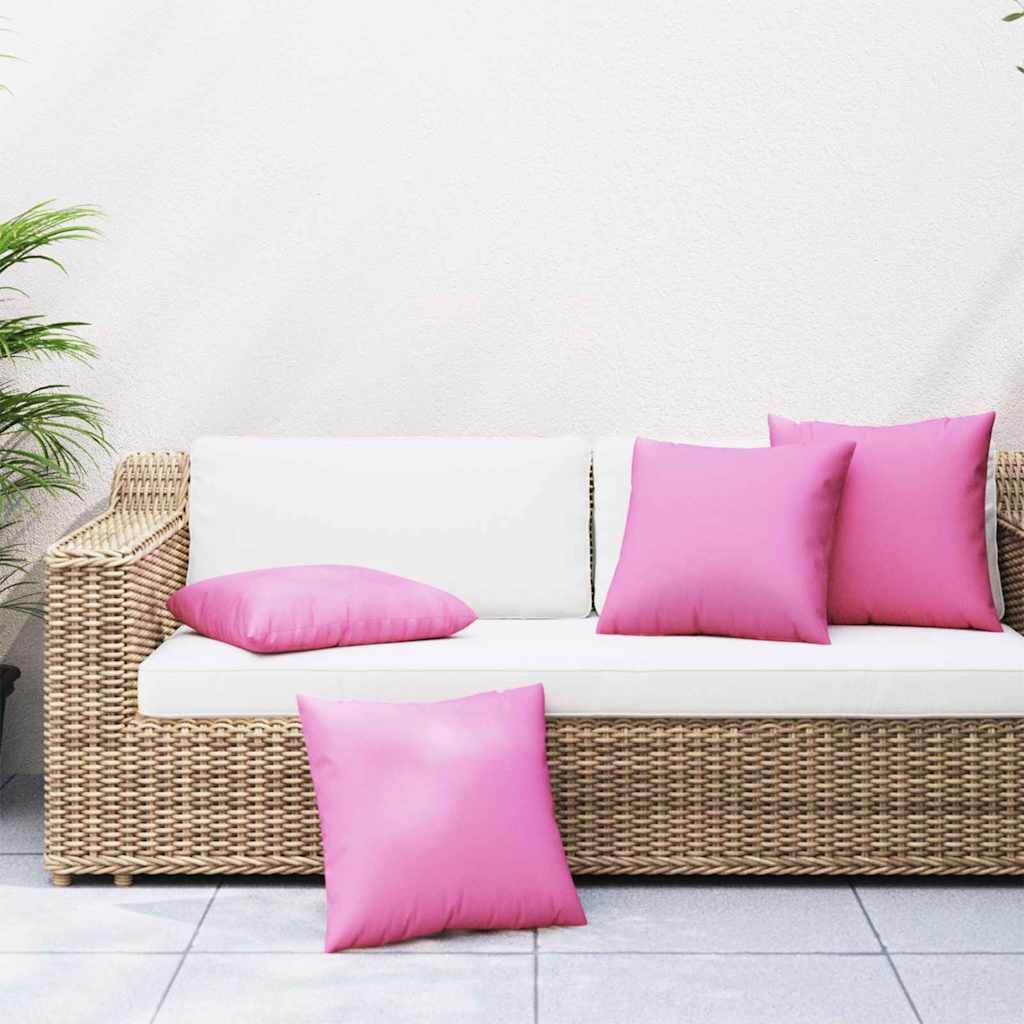 Coussin de jardin rose 50x50 Streupillows lot de 4 coussins de salle a manger