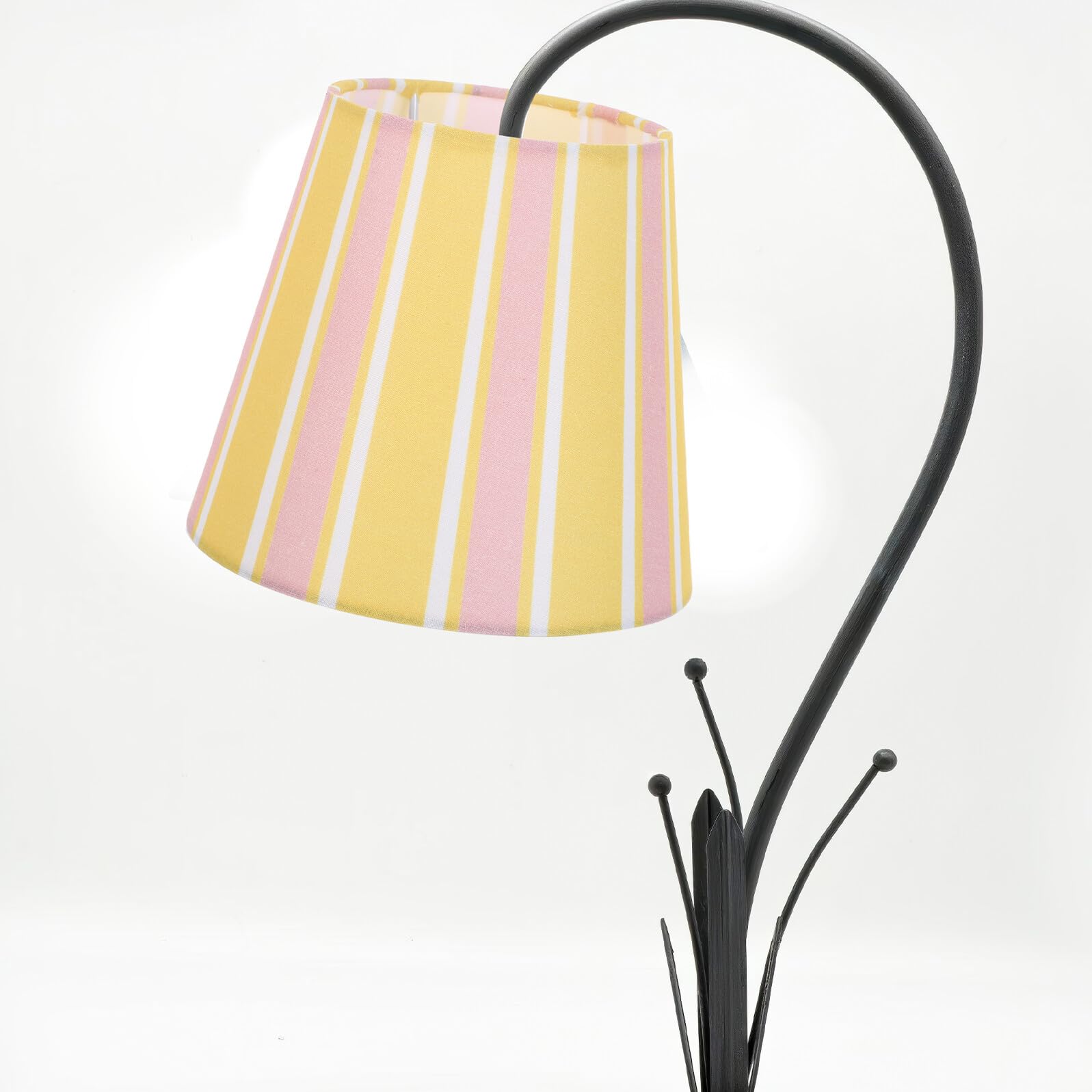 Paralume in Tessuto Strisce Paralume Piccolo Campana Copertura per Lampada da Tavolo Design Moderno per Interni Arredo per Camere da Letto e Soggiorni