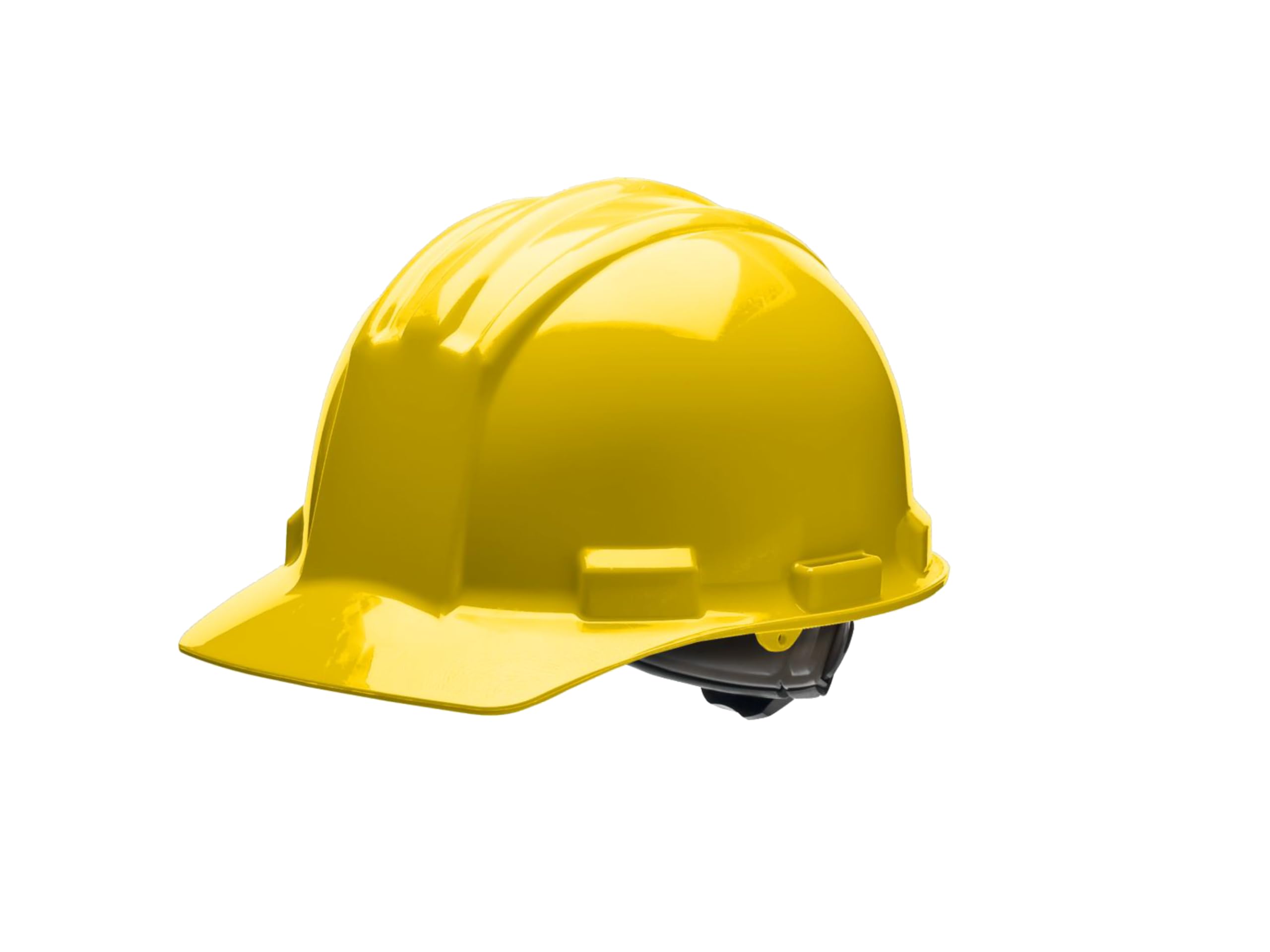 Bullard 3-Rib S51 Flat Front Cap Style Safety Hard Hat with 4-Point Ratchet Suspension and Cotton Brow Pad