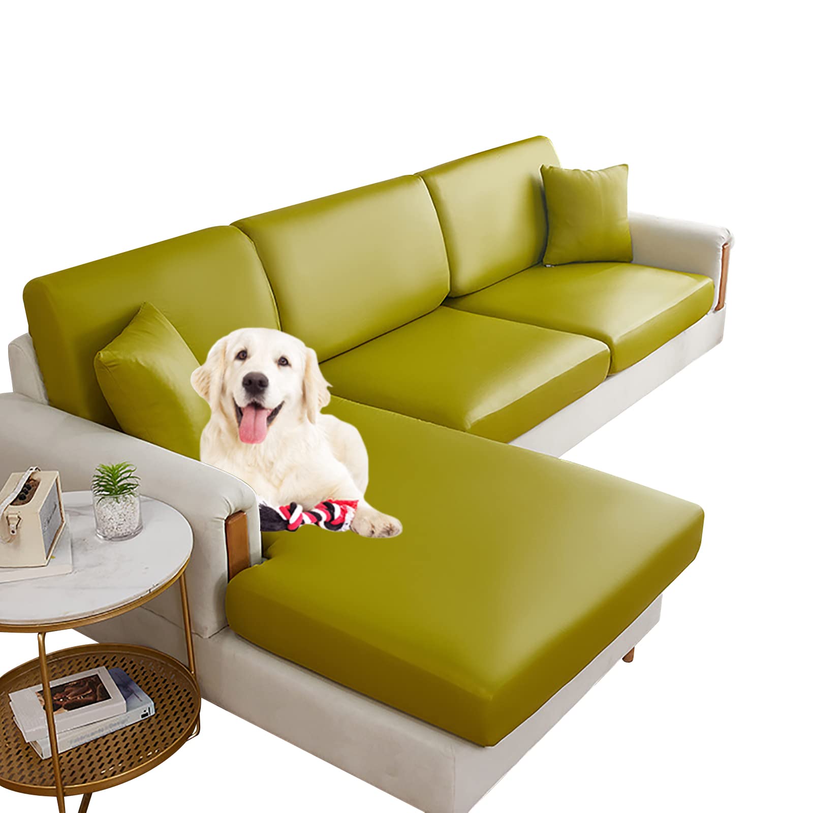 Housse extensible pour coussin de canapé antidérapante afin de rénover un salon usé