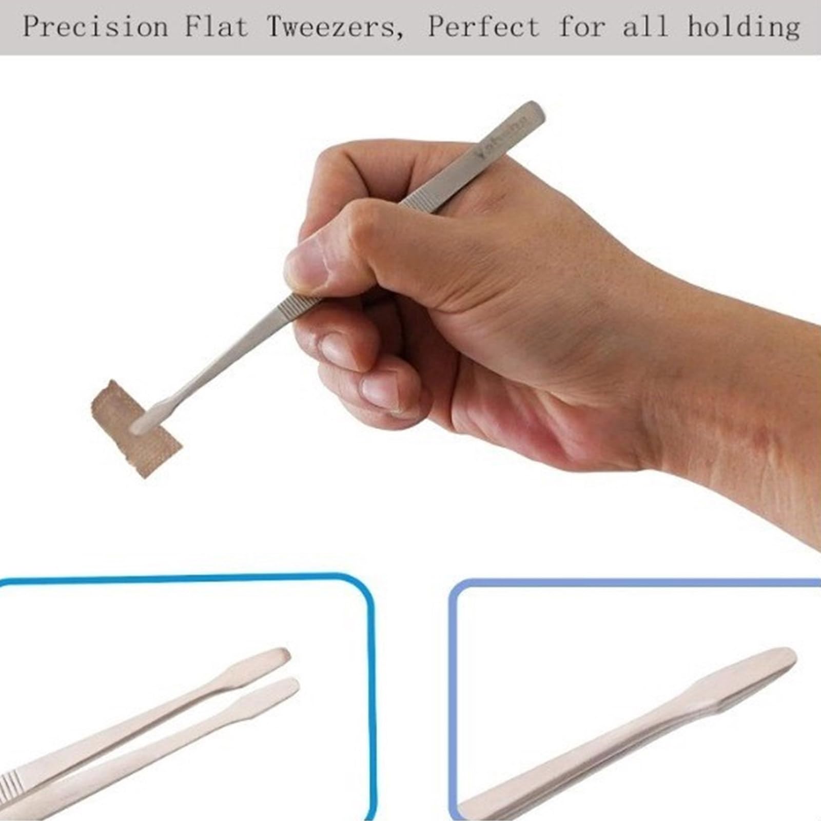 Juego de 5 pinzas de precisión de acero antiestático para electrónica, joyería, manualidades, herramientas de construcción de modelos