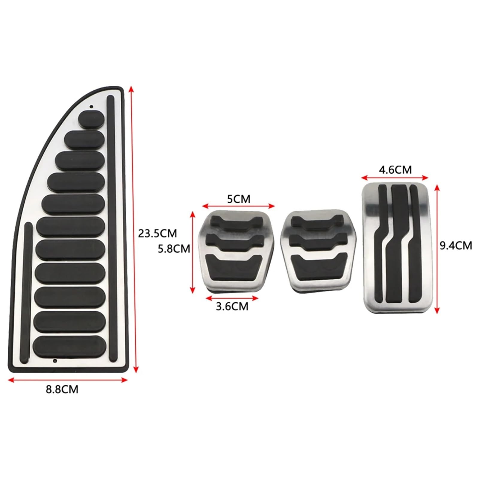 Anti-Slip Pedalen AT MT RVS Auto Interieur Gaspedaal Rempedaal