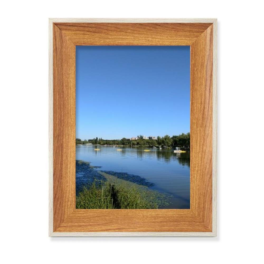 Fotografia de Urban Lake Marco de Madera de Escritorio para Decorar tu Oficina o Salón Moderno