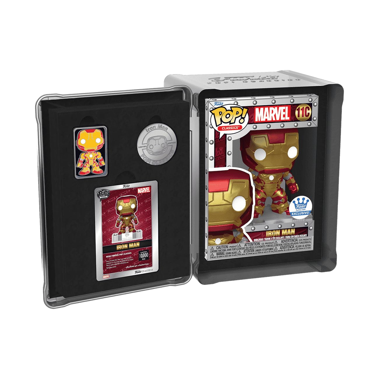 Funko Pop! Marvel Iron Man Classic Collector's Edition, Limited 10.000 Stück, Exklusives Set