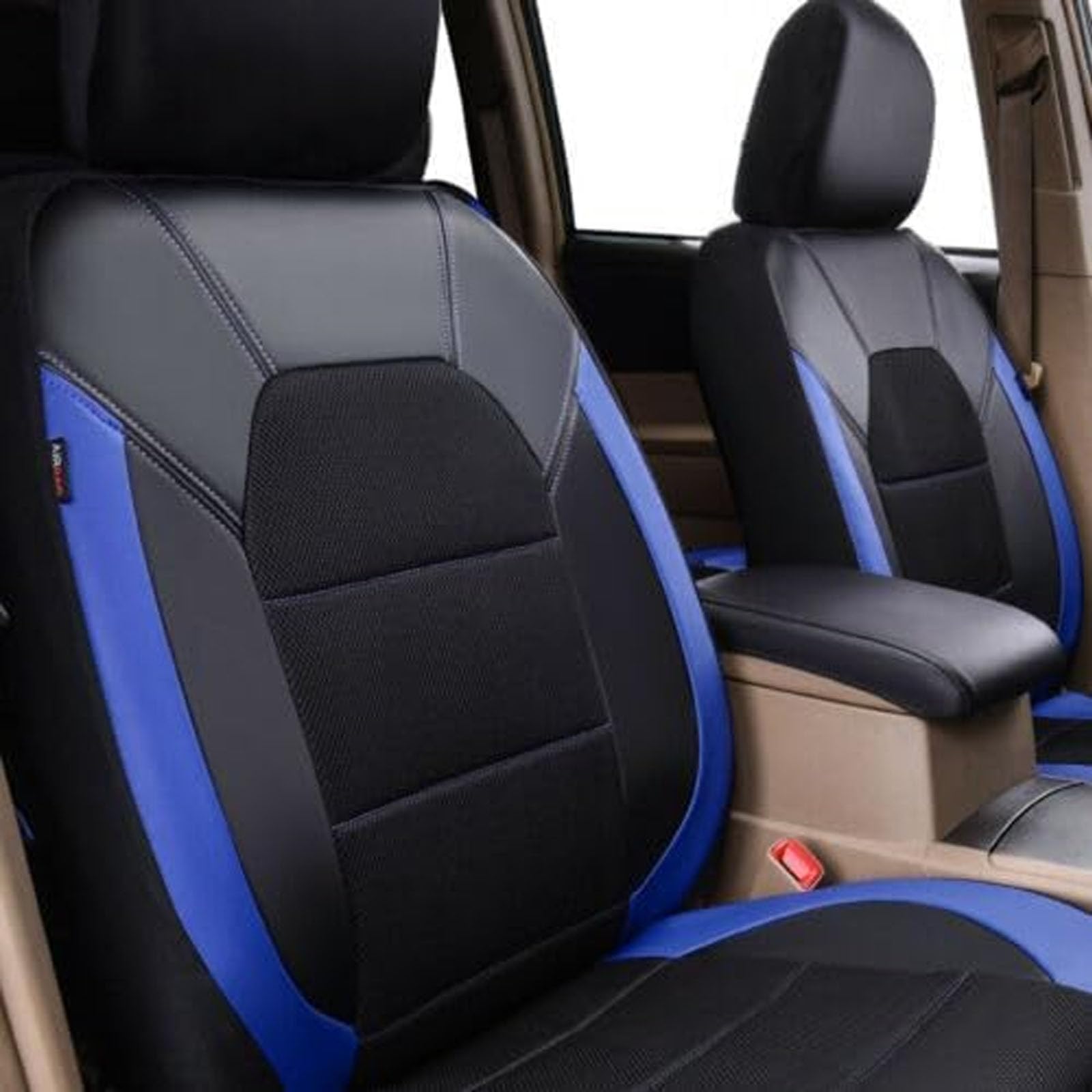 9 szt. Pokrowce na siedzenia samochodowe do Toyota Corolla Hybrid 2000-2024, skórzane pokrowce na siedzenia, ochraniacze, poduszka, antypoślizgowe, pełny zestaw akcesoriów do wnętrz,