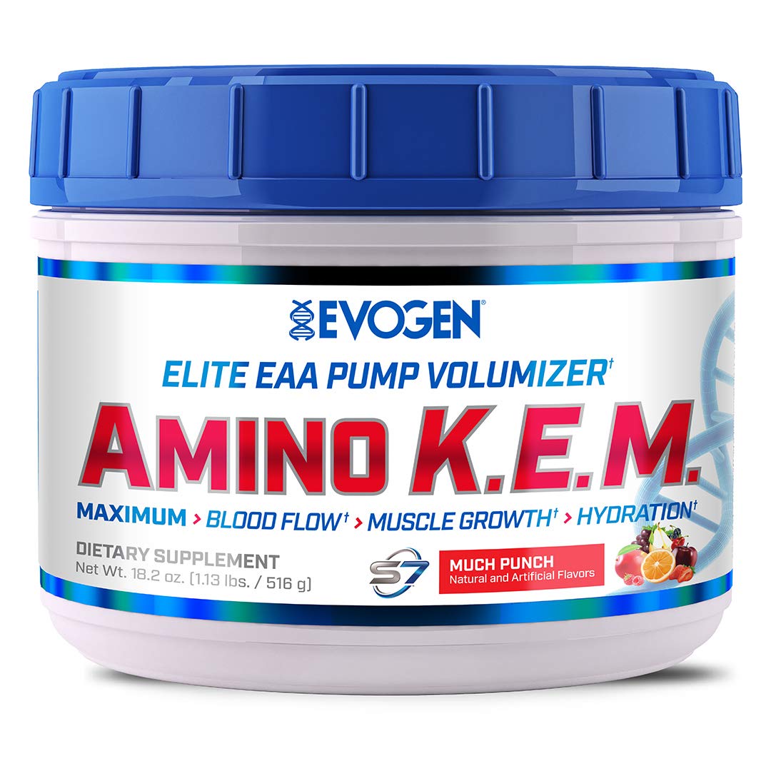 Evogen Nutrition AminoKEM | Premium Essential Amino Acid, Nitric Oxide, Betaine anhydrous, S7, Recov