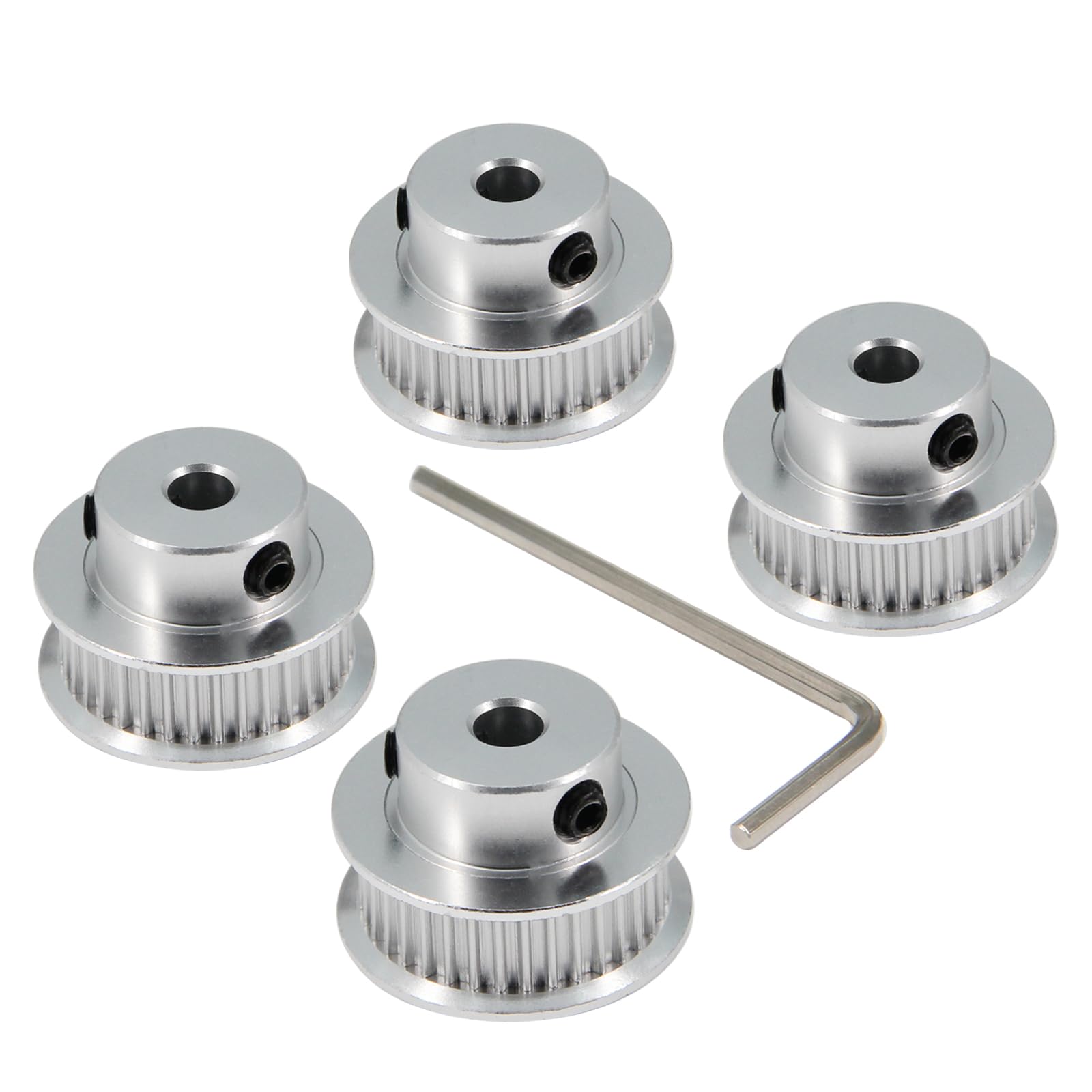 2GT Pulleys 80 Teeth 5mm Bore 80T Timing Belt Pulleys Synchronous Wheel Aluminum for Width 6mm Belt 3D Printers Parts, 4pcs/Pack(Size: 80T-5mm Bore) — Amazon image 14