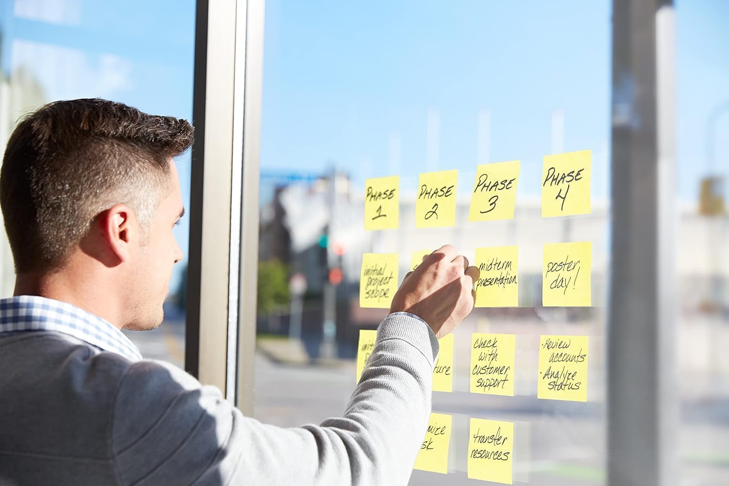 Post-it Foglietti Super Sticky Canary Yellow, Confezione da 12 blocchetti + 12 Gratis, 90 Fogli per blocco, 76 mm x 76 mm, Giallo Canary - Per Appunti, Elenchi & Promemoria