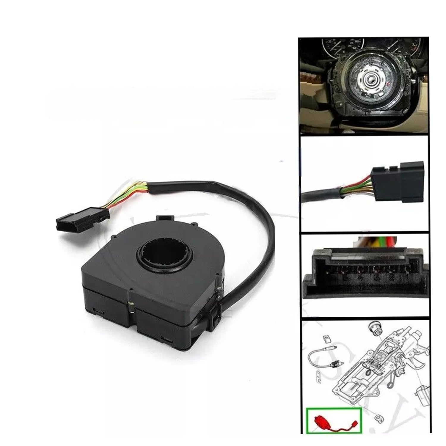 Lenkwinkelsensor, Drehmoment-Drehwinkelsensor für die Fahrzeuglenkung, Teilenummer 37146781438, 32306793632, passend für BMW E46, E39, E53, E38, Z3, E83