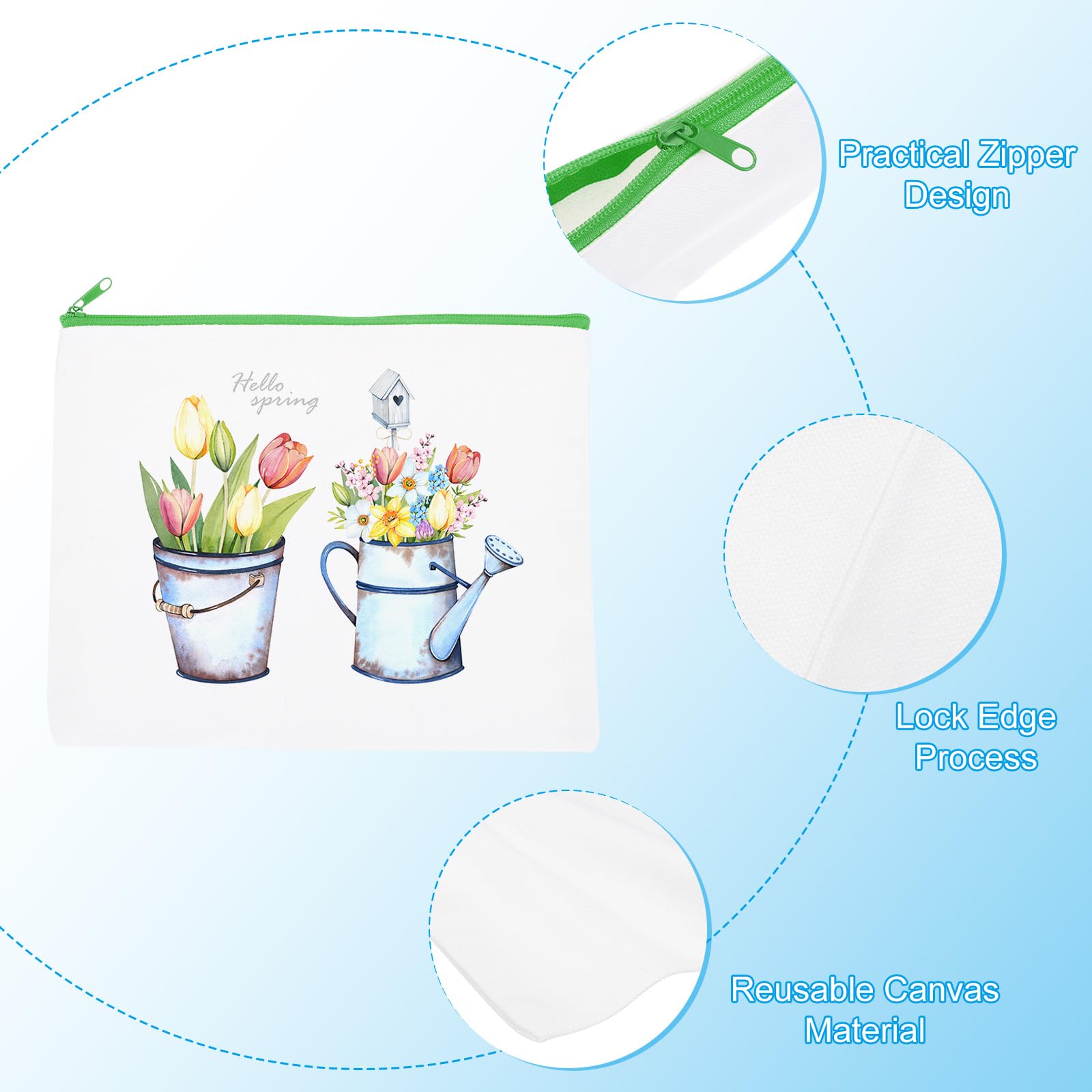 PATIKIL Sublimation Makeup Bags - Image 3