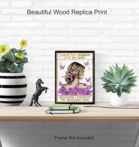 Miniatura 4 de YELLOWBIRD ART & DESIGN Arte de pared inspirador para mujer, frases positivas, frases positivas, póster motivacional de inspiración, mariposas de