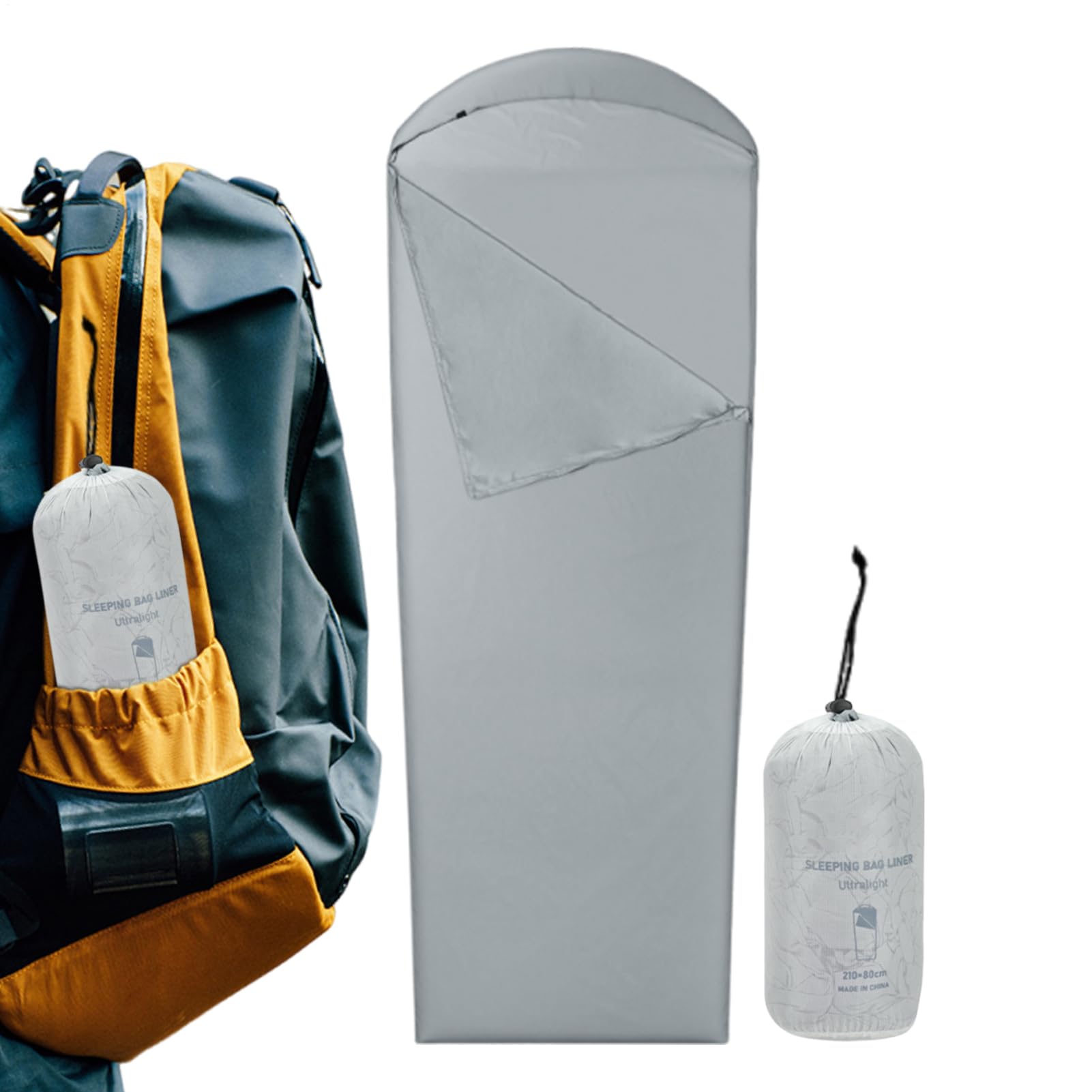 Lenzuoli Per A Pelo Da Campeggio Portatili Pieghevoli Outdoor Igieniche | Sacco A Pelo Viaggio Adulti per Escursionisti Viaggiatori Campeggio Backpacking Ostello Avventurieri Alpinismo