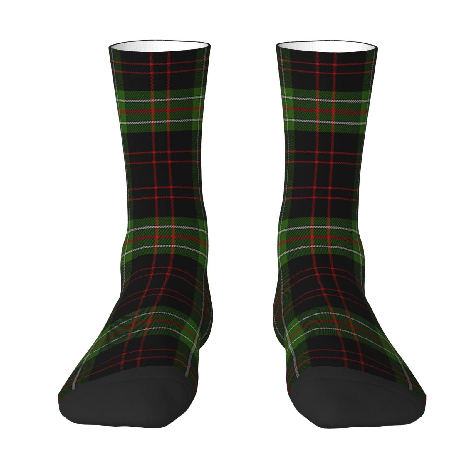 KWQDOZF Scottish Clan Macdiarmid Tartan Plaid Scottish Clan Macdougall Tartan Plaid Men & Women Crew Socks,Tartan Plaid Novelty Fashion Casual Crew Tube Soc