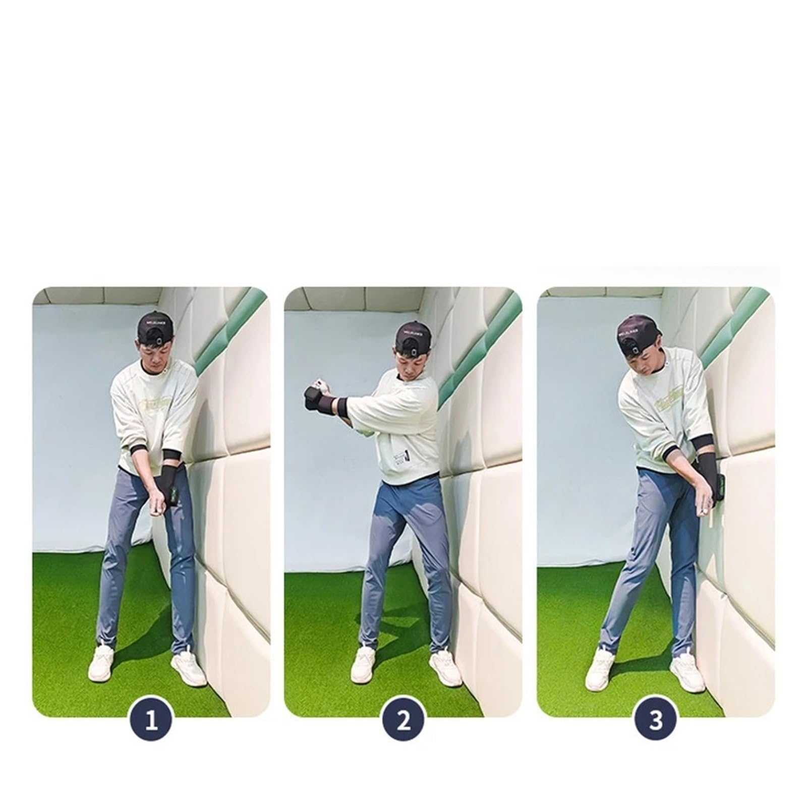 Golf Handgelenkstütze Golf-Trainings-Handgelenkhilfe, Golf-Schlaghandschuhe, Handgelenkbandage-Korrektor, Golfschwung-Handgelenksscharnier-Trainer, Golfspieler-Zubehör