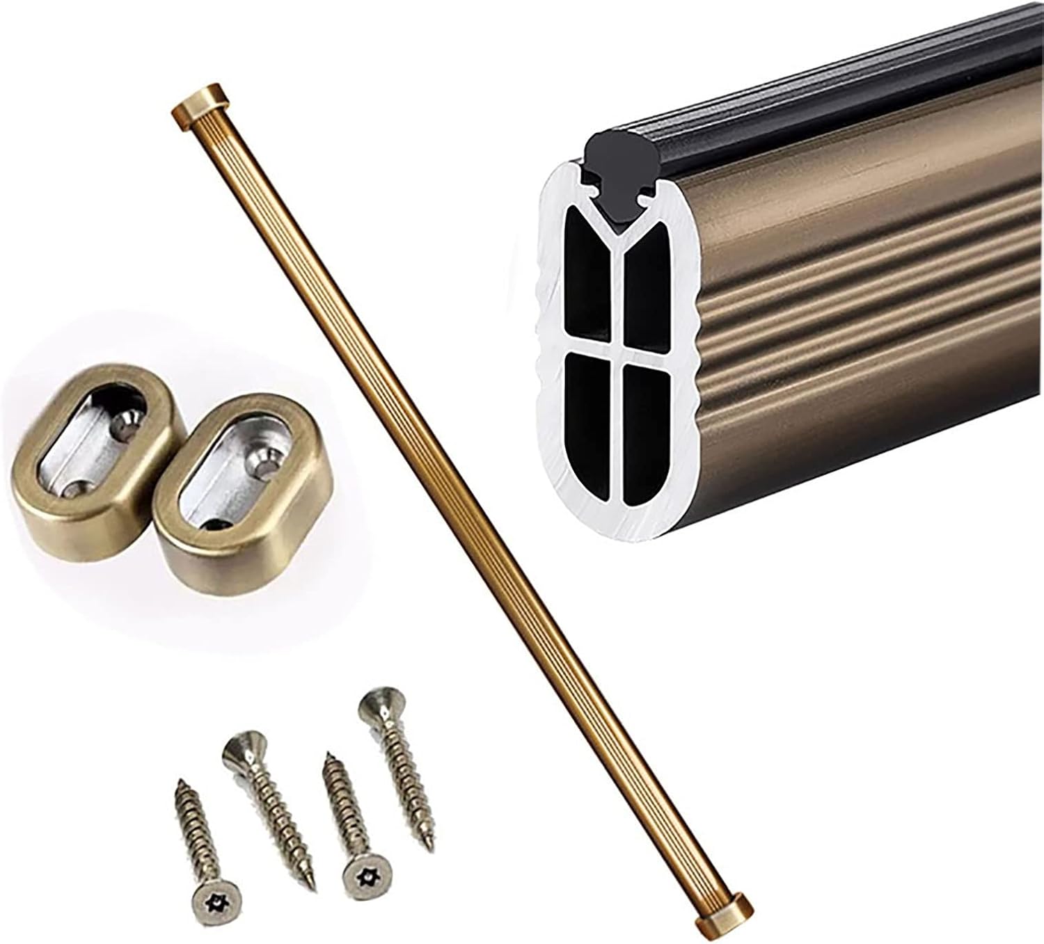 ワードローブストレージ衣料品オーガナイザーロッドラックシステム小さなクローゼットワードローブと靴キャビネットのための衣類ポールウォー