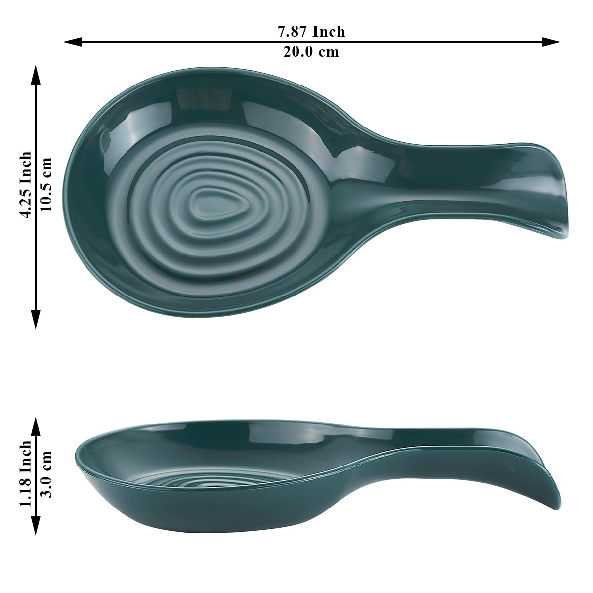 Kyraton Reposa Cucharas Cocina Set De 2 Piezas, Plásticos Apoya Cucharas Cocina, Plásticos Soporte Cucharas Cocina, Para Utensilios De Cocina Como Cucharas, Pinzas Y Espátulas, Apto Para Lavavajillas