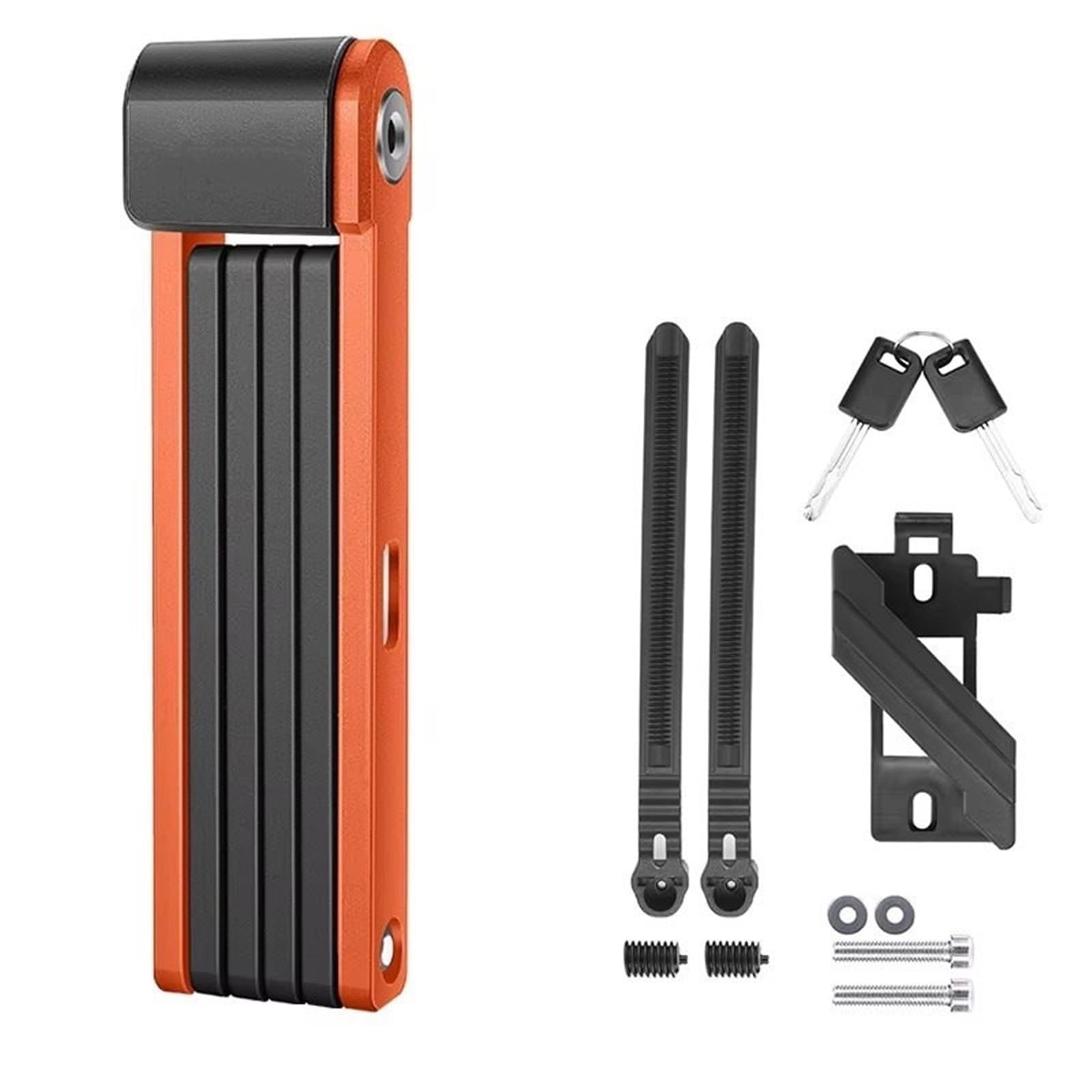 Chain Lock Folding Lock Security Anti-Theft Cycling Road Accessories Scooter Foldable Motorbike Lock(80CM Type080O Key)