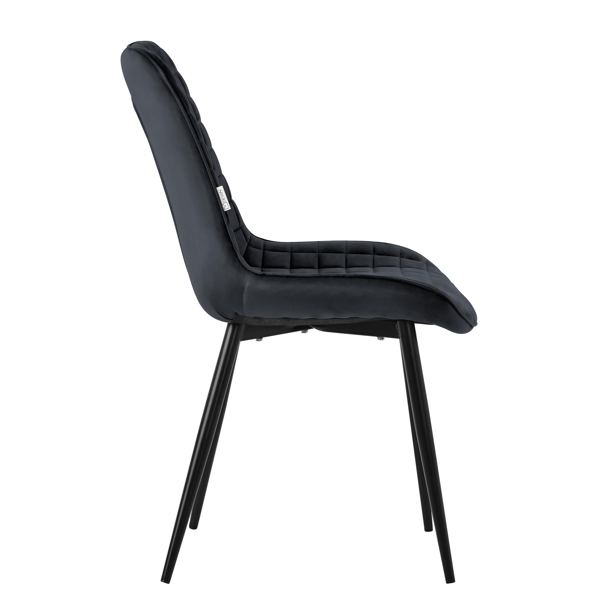 ML-Design eetkamerstoelen set van 4, petrol, keukenstoel met fluwelen