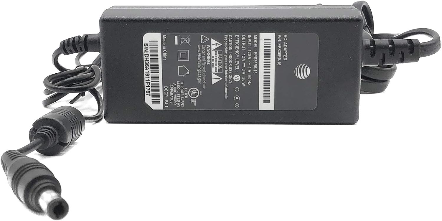 AC/DC Adapter Power Supply Charger AT&T EPS36R0-16 12V 3A 36W w/PC