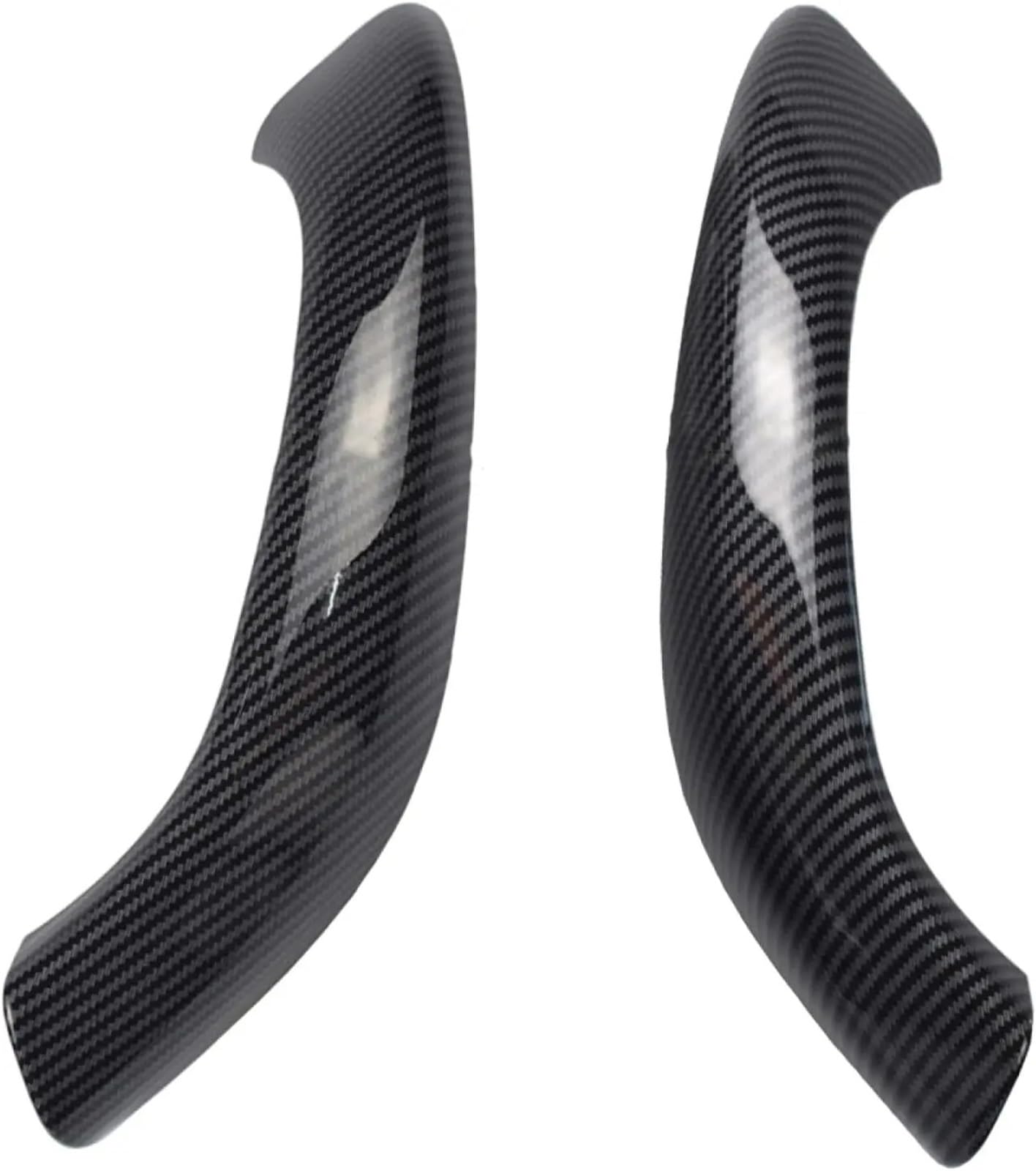 PLMNHSS Car Inner Handle 51417417513 for BMW for X1 for X2 F48 F49 Car Inner Door Handle Armrest Panel Pull(Fiber Texture)