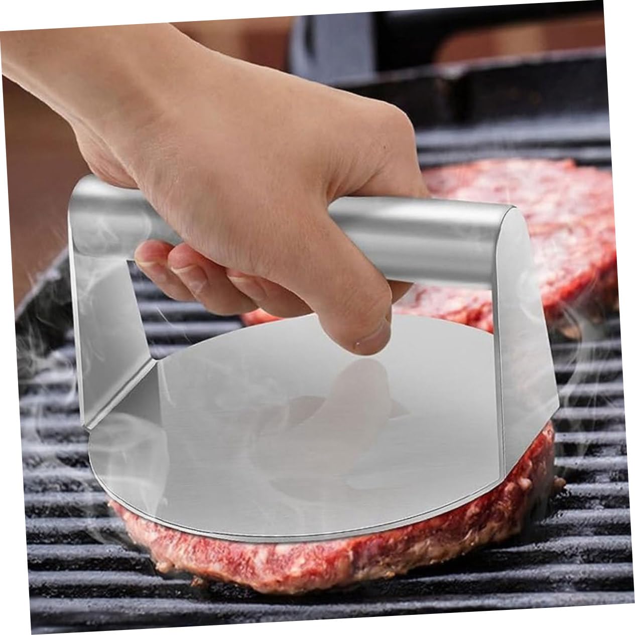 Set di Strumenti per Barbecue in Acciaio Inossidabile Legno e Silicone, Kit Grigliare Esterno per Carne e Verdure, Accessori per Bbq da Campeggio