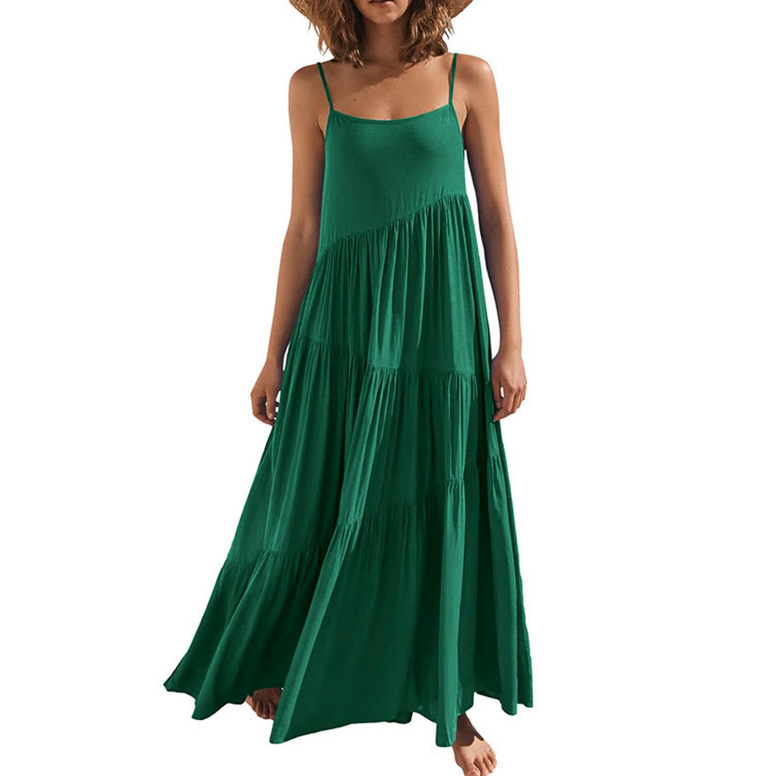 Robe ample à bretelles anti-chaleur pour rester fraîche tout l'été