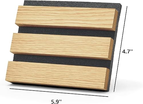 Miniatura 4 de Art3d Wood Slat Acoustic Panels for Stylish Decor and Noise Reduction, 3D Textured Panel for Ceiling and Wall, Samples Pack