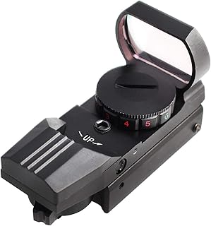 Tactical Riflescope - Red Dot Sight Riflescope 4 Reticles Red/Green Dot Sight 11mm/22mm Rail Scope Sniper Scope Reflex Sights Waterproof Shockproof Viewfinder for Outdoor Hunting - Black