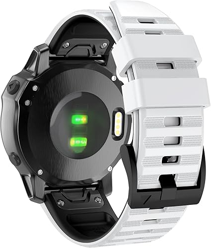 ISABAKE Compatible con Fenix 6X Band, 0.86 pulgadas de silicona suave de fácil ajuste para relojes inteligentes Fenix 5XFenix 5X PlusFenix 3Fenix 6X