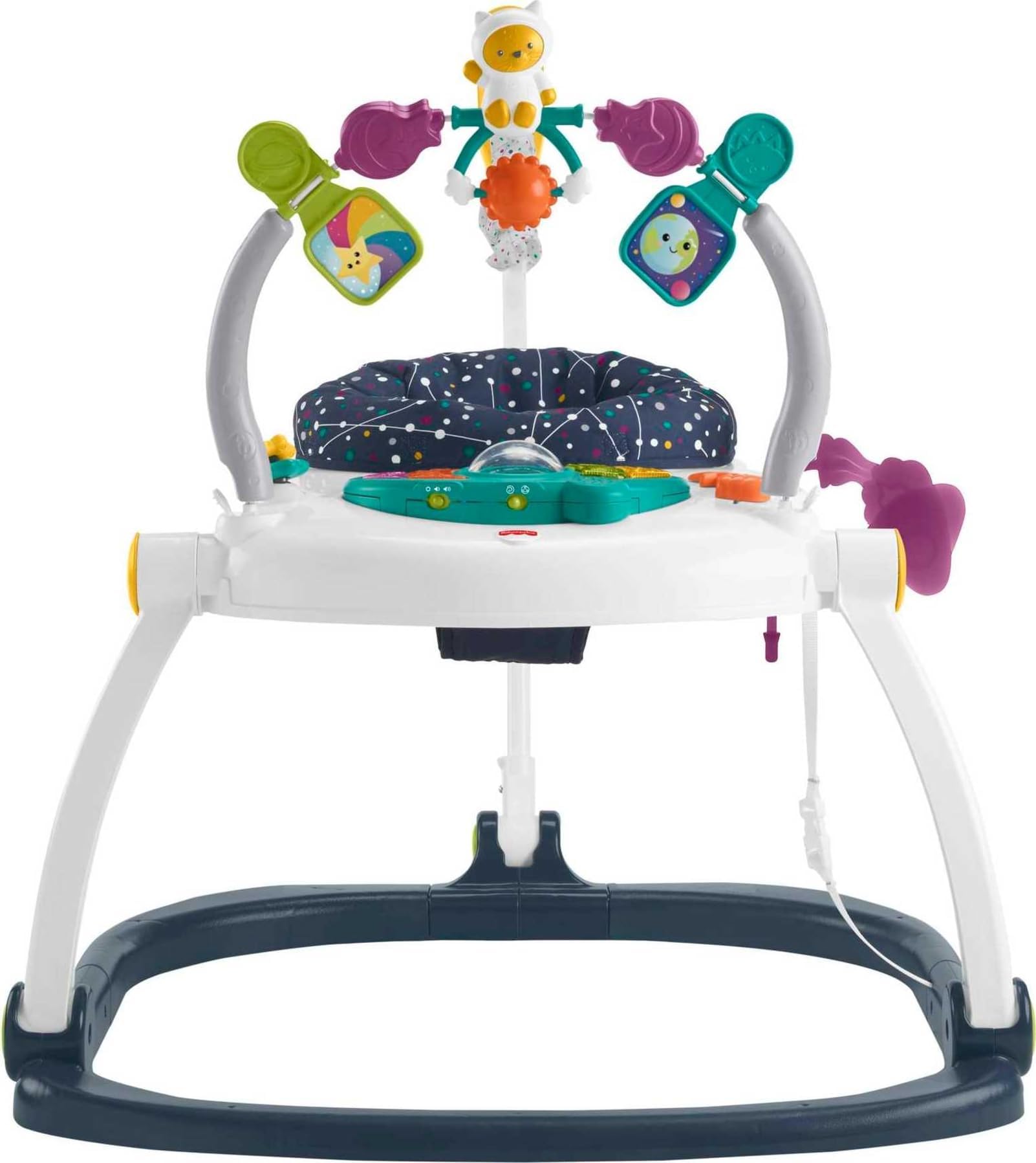 Baby Jumperoo Baby Bouncer and Activity Center with Lights and Sounds, Astro Kitty SpaceSaver